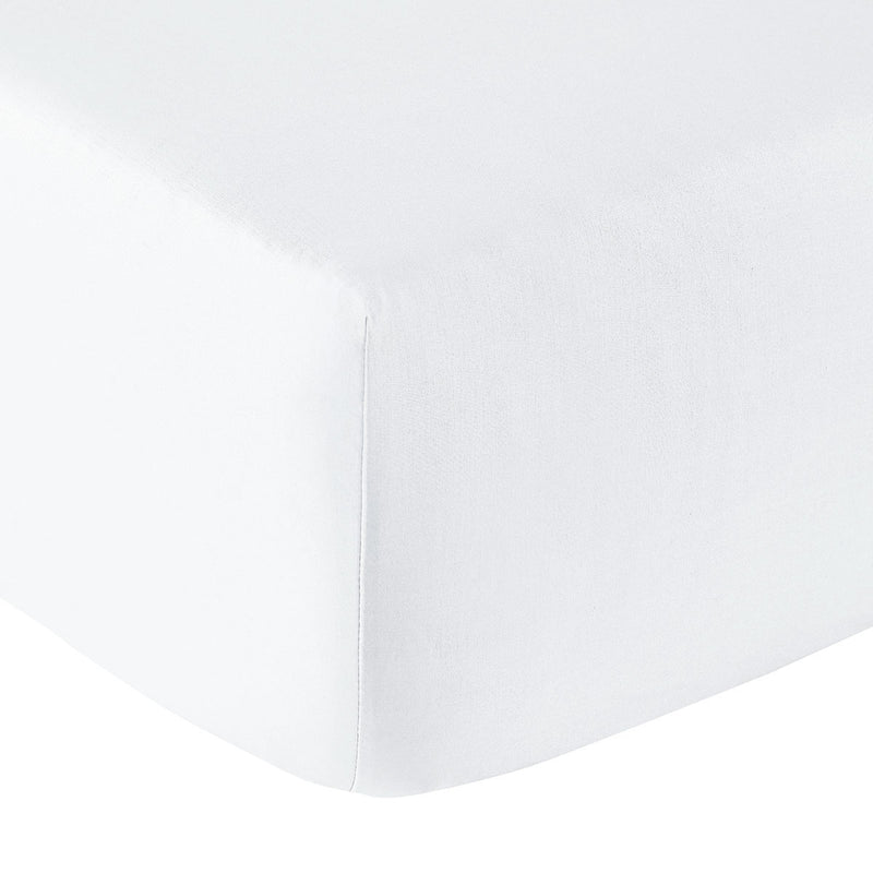 Drap Housse - Percale Unie - Blanc