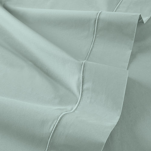 Drap Plat - Percale Unie - Vert D'Eau