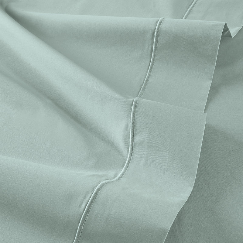 Drap Plat - Percale Unie - Vert D'Eau