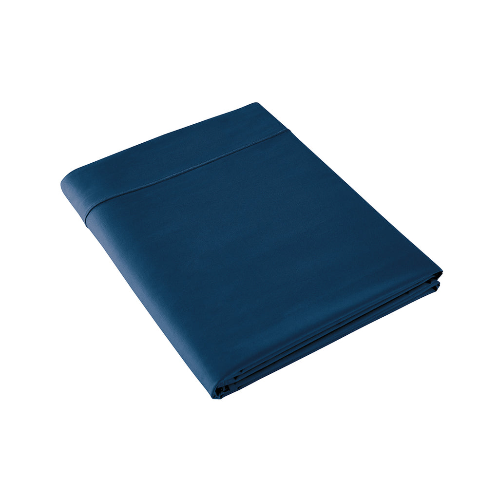 Percale Unie - Flat Sheet - Midnight Blue