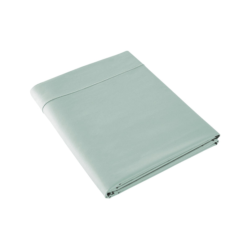 Drap Plat - Percale Unie - Vert D'Eau