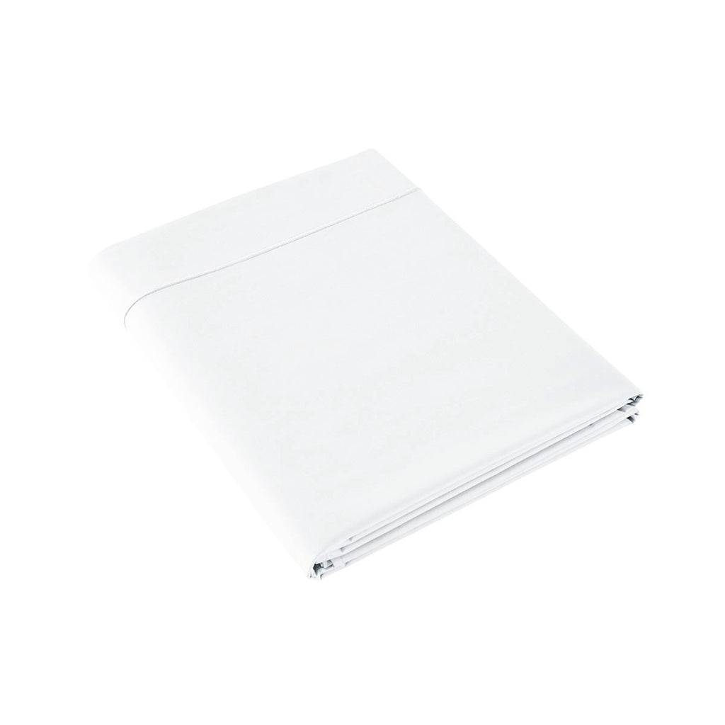 Plain Percale - Flat Sheet - White