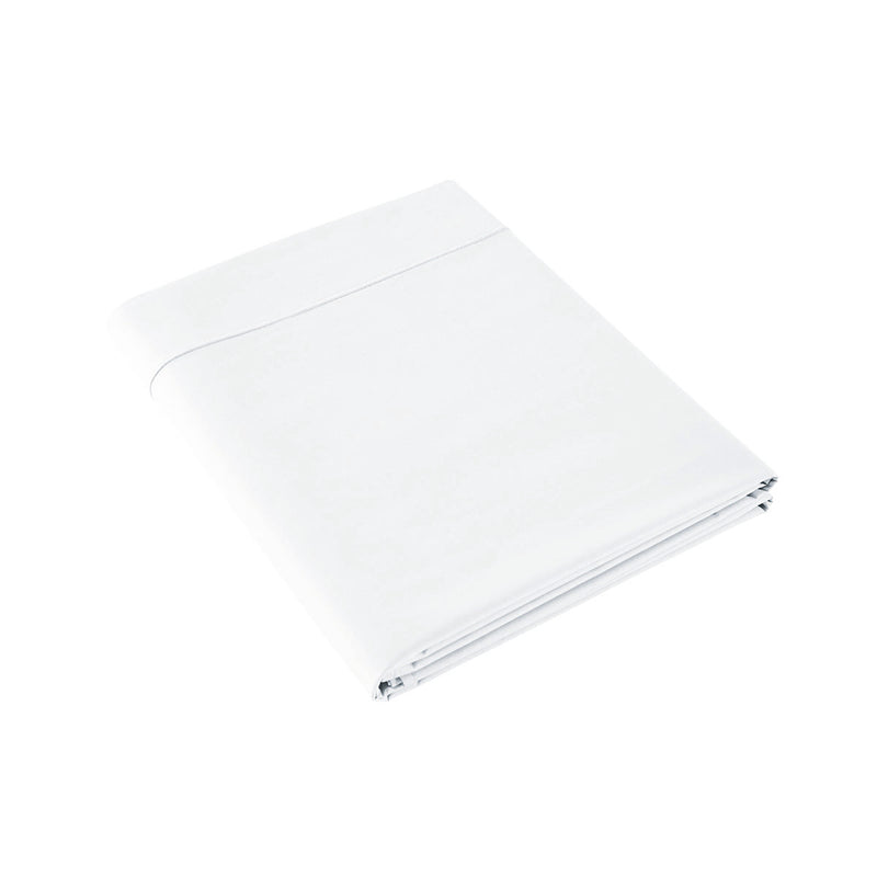 Drap Plat - Percale Unie - Blanc