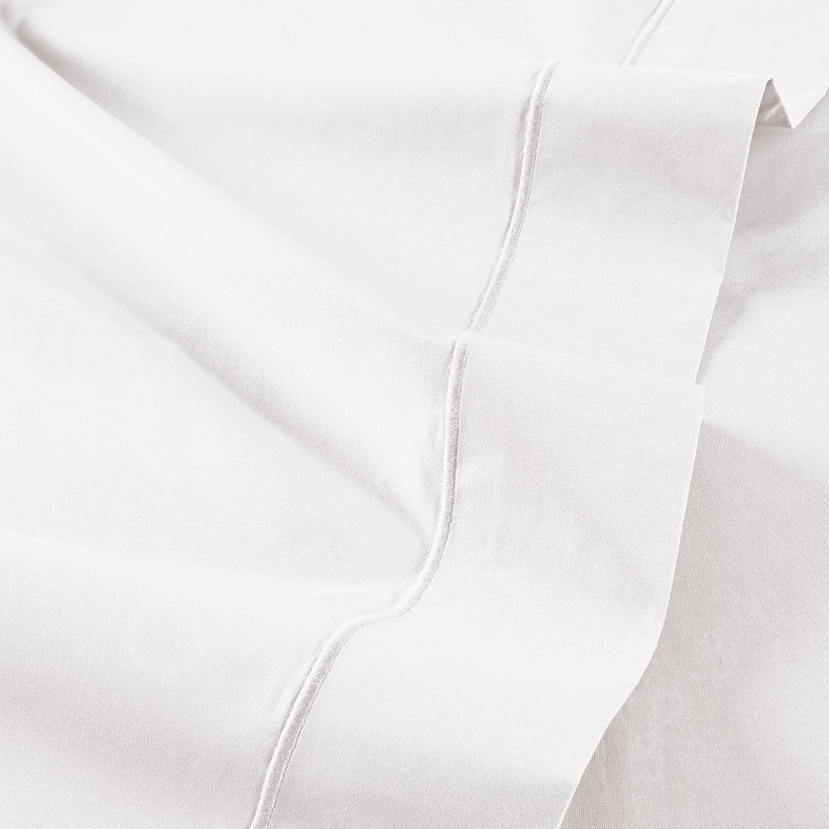 Plain Percale - Flat Sheet - White