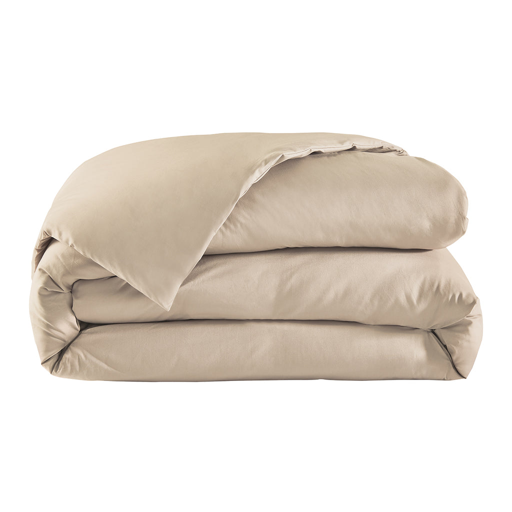 Percale Unie - Housse de Couette - Beige