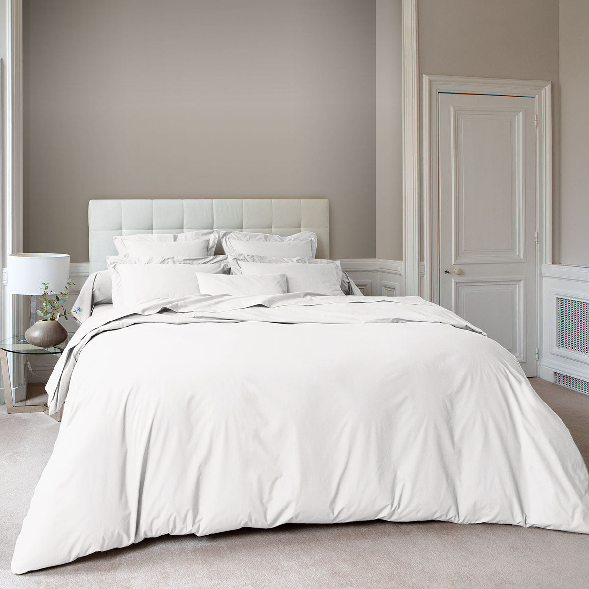 Percale Unie - Housse de Couette - Blanc