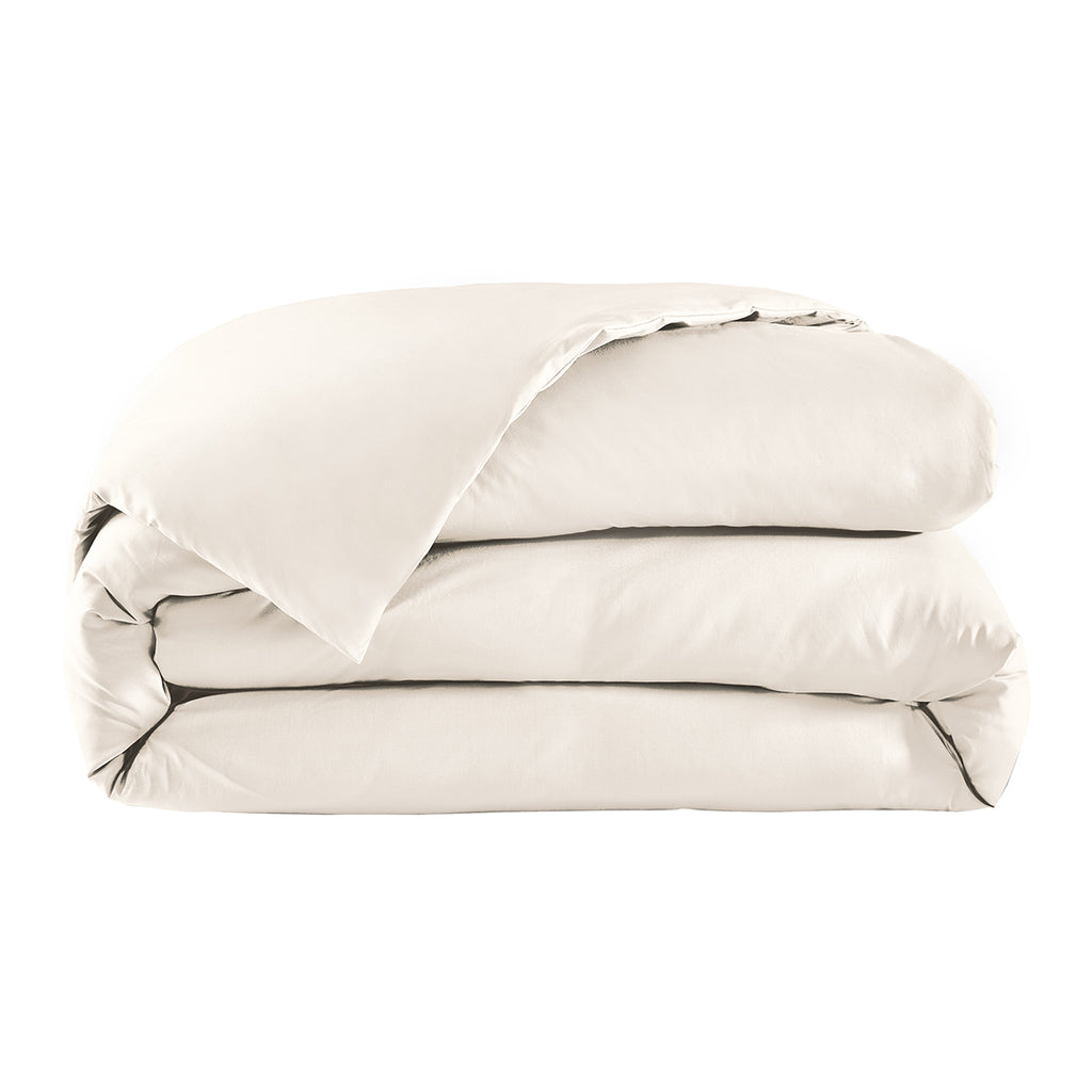 Percale Unie - Housse de Couette - Ivoire