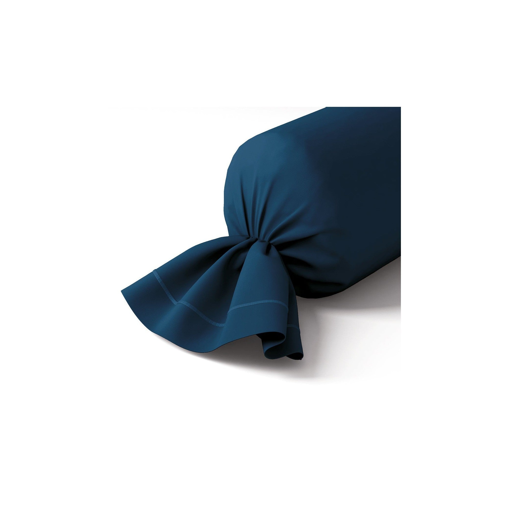 Percale Unie - Funda De Almohada Cilíndrica - Azul Noche