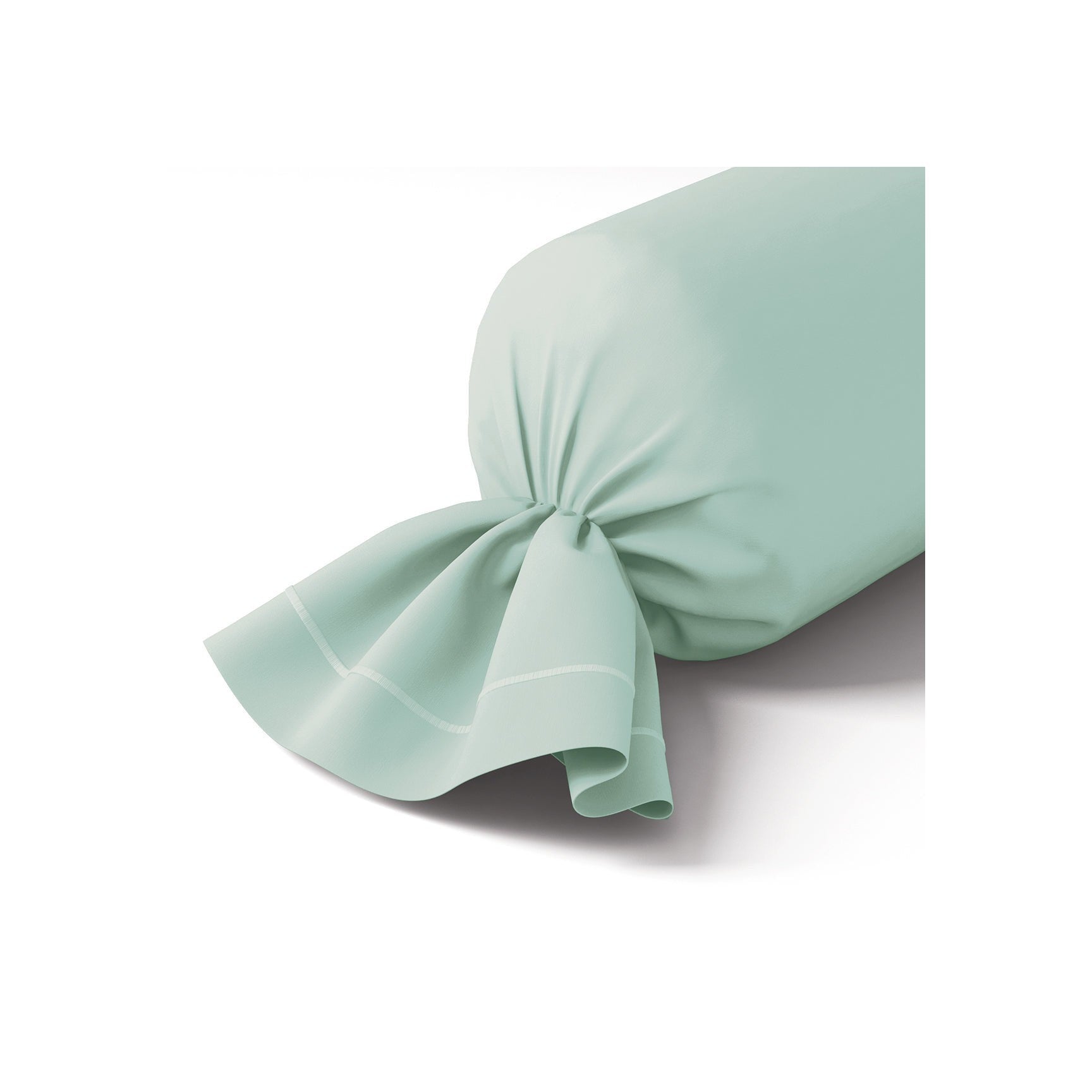 Percale Unie - Bolster Pillowcase - Sea Green