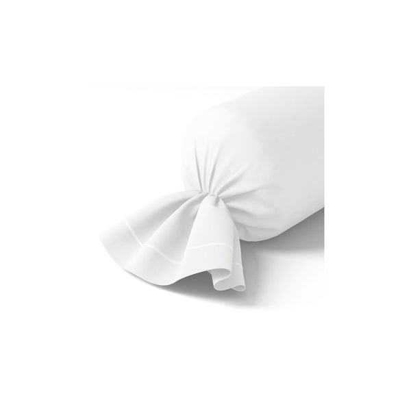 Percale Unie - Bolster Pillowcase - White