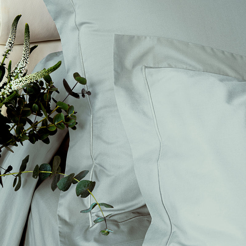 Taie D'Oreiller Unie - Percale Unie - Vert D'Eau