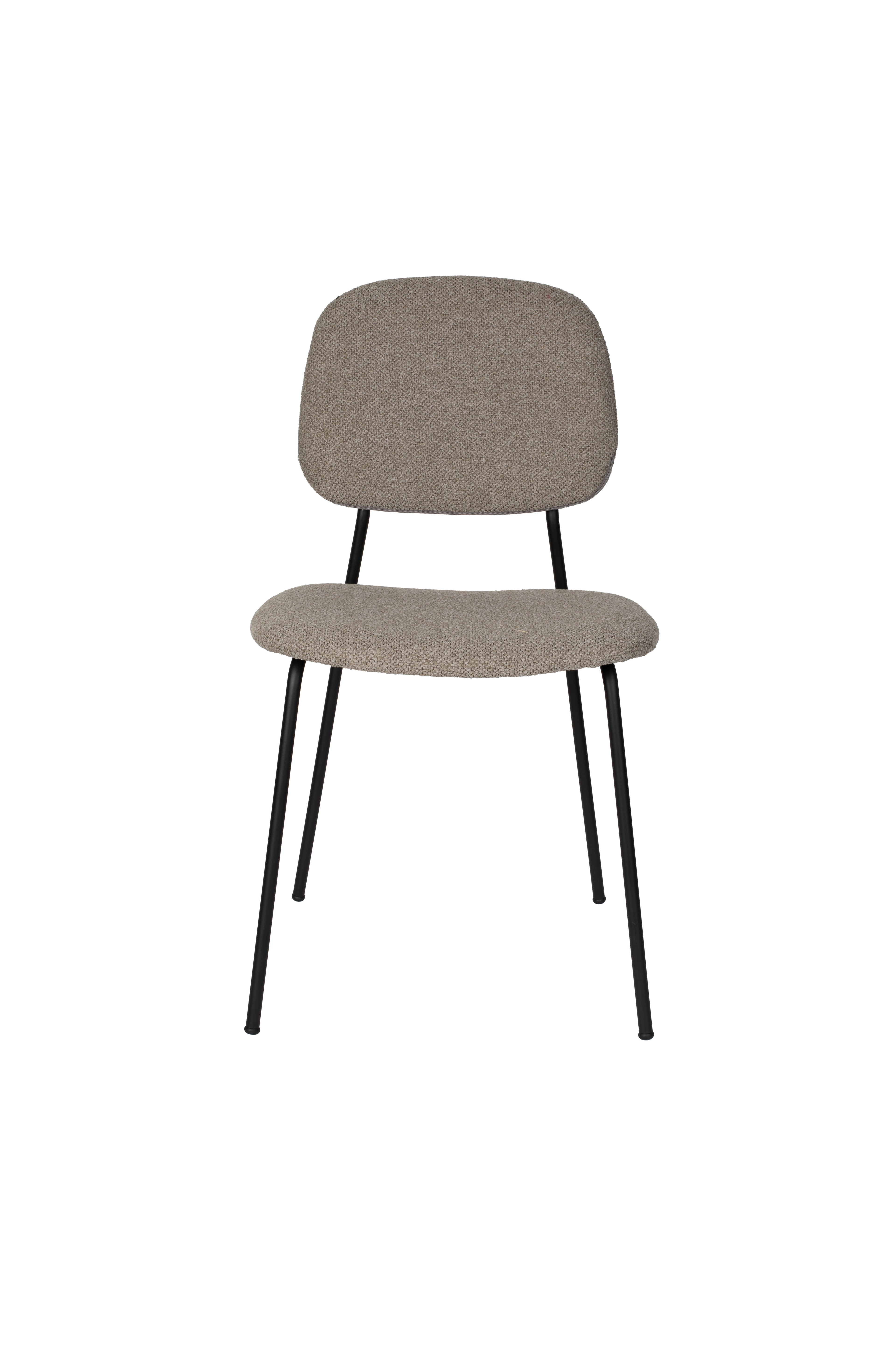 Roos - Dining Room Chair - Metal - Warm Beige
