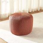 Assa - Pouf - Tessuto - Bordeaux