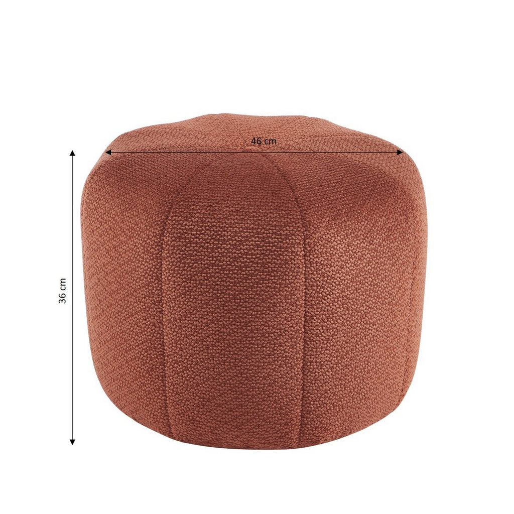 Assa - Pouf - Tessuto - Bordeaux