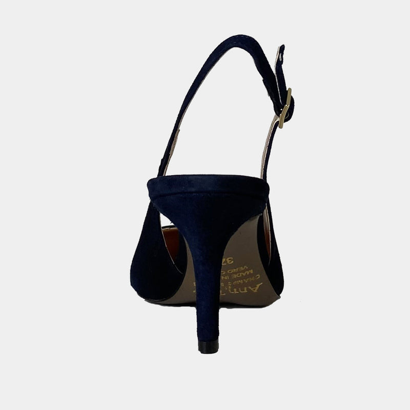 Escarpins Ann Tuil Astella - Velours Marine