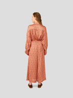 Pantalon Doll In Canyon Clay Messy Dots Print