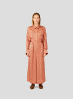 Pantalon Doll In Canyon Clay Messy Dots Print