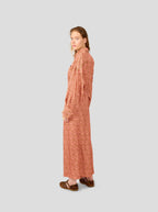 Pantalon Doll In Canyon Clay Messy Dots Print