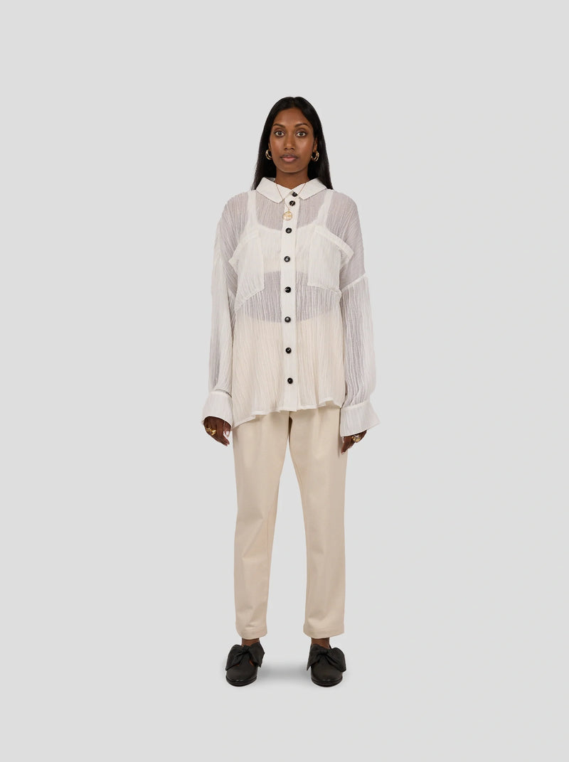 Chemise Astrée In Papier Crépon Gauze