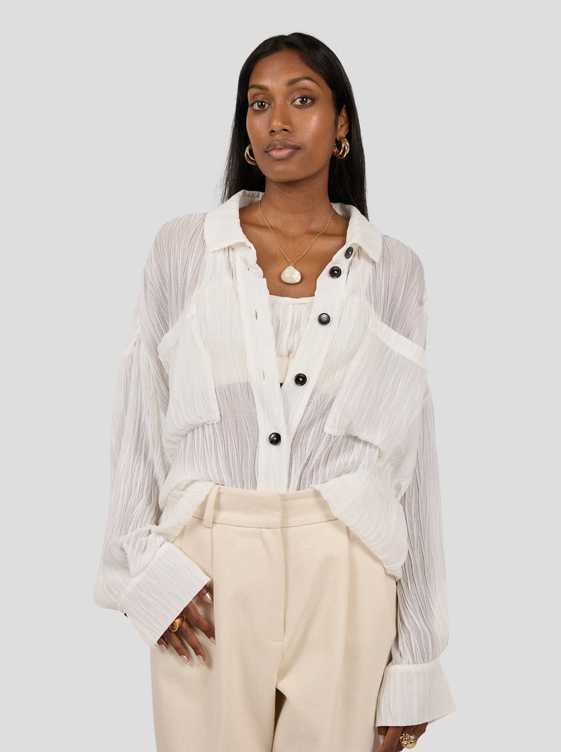 Chemise Astrée In Papier Crépon Gauze