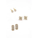 Set Boucles D'Oreilles "Shine" - Doré