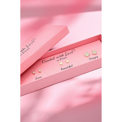 Set Boucles D'Oreilles "Bliss" - Doré