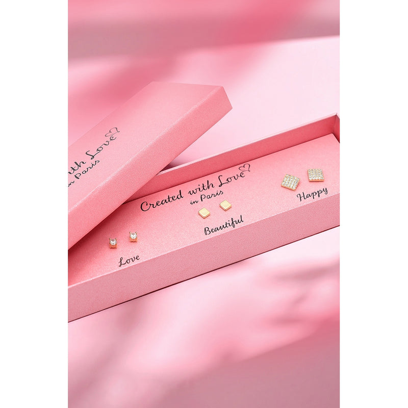 Set Boucles D'Oreilles "Bliss" - Doré