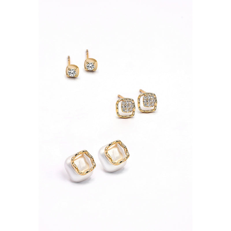 Set Boucles D'Oreilles "Glowly" - Doré