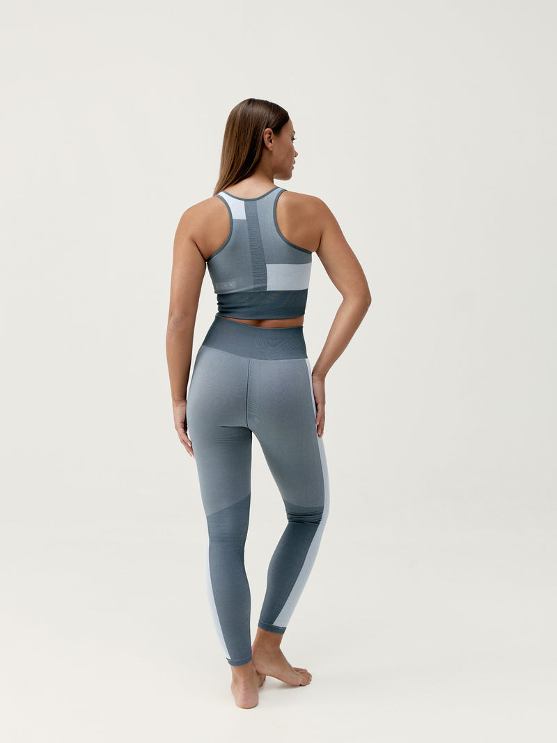 Legging Athena - Stormy Grey/White - Femme