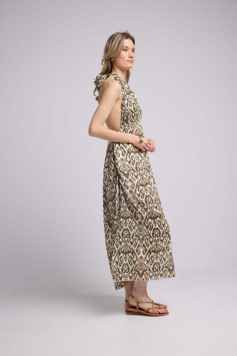 Robe Longue Sans Manche - Khaki