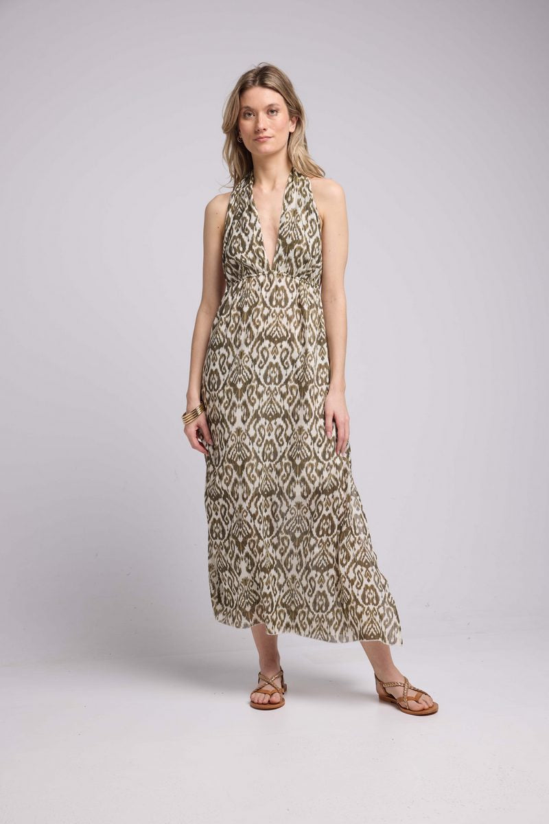 Robe Longue Sans Manche - Khaki