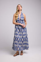 Robe Longue Sans Manche - Bleu