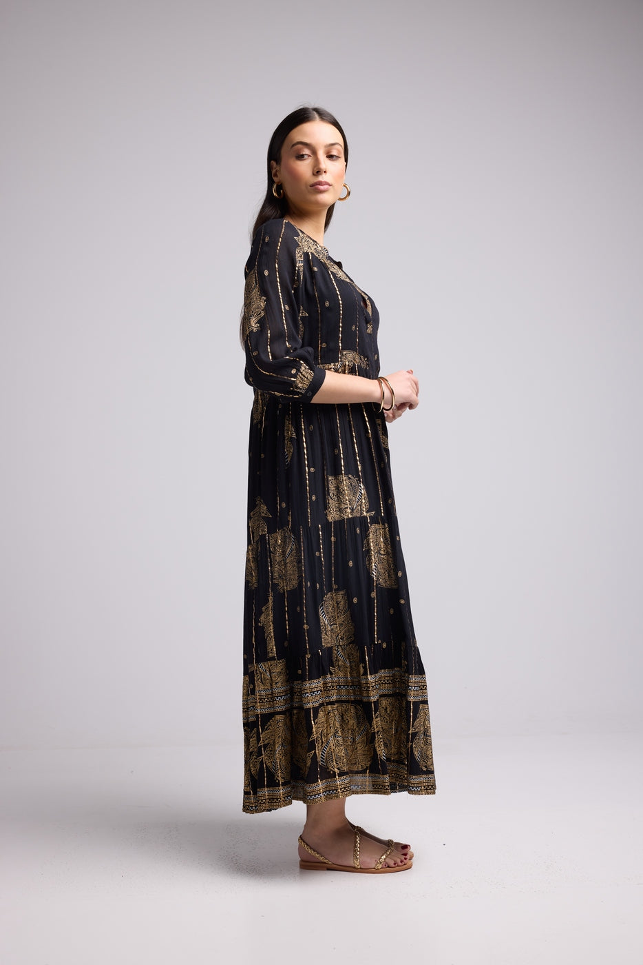 Robe Longue - Atya Long - Noir