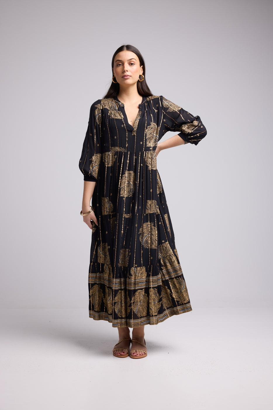 Robe Longue - Atya Long - Noir
