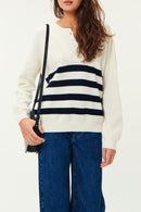 Pull Audrie - Creme/Marine