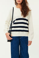 Pull Audrie - Creme/Marine