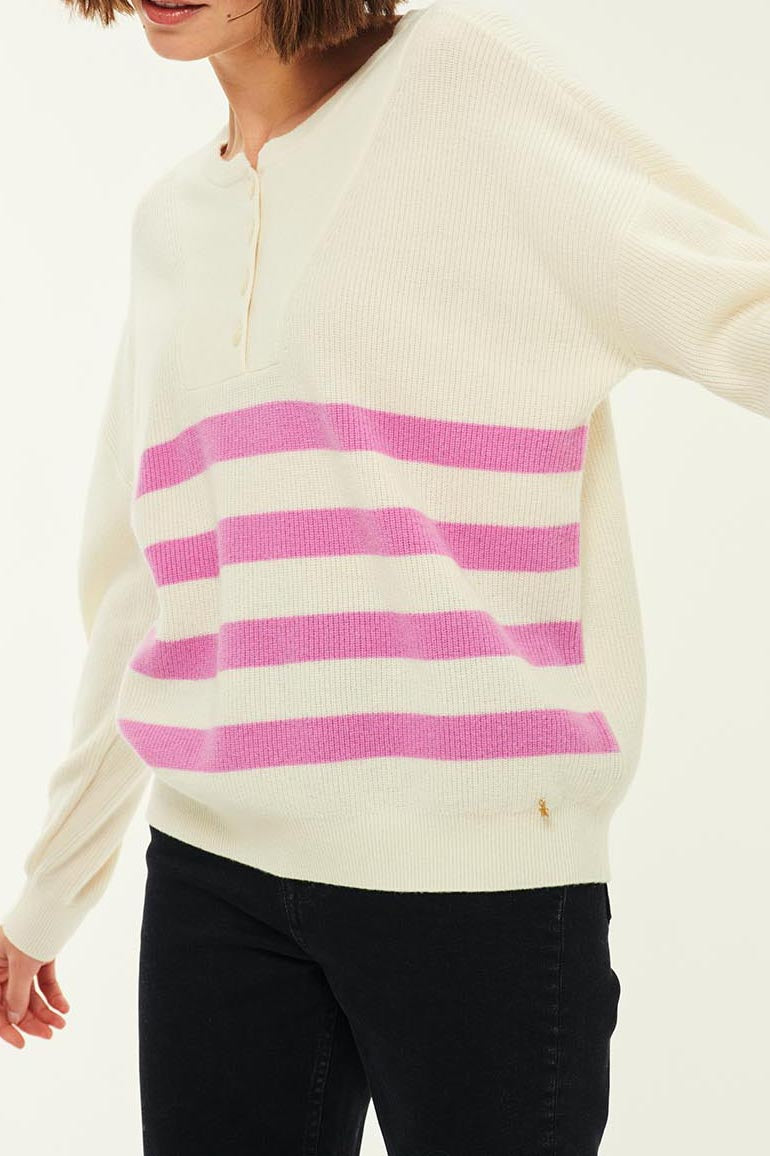 Audrie Jumper - Cream/Turkish Delight