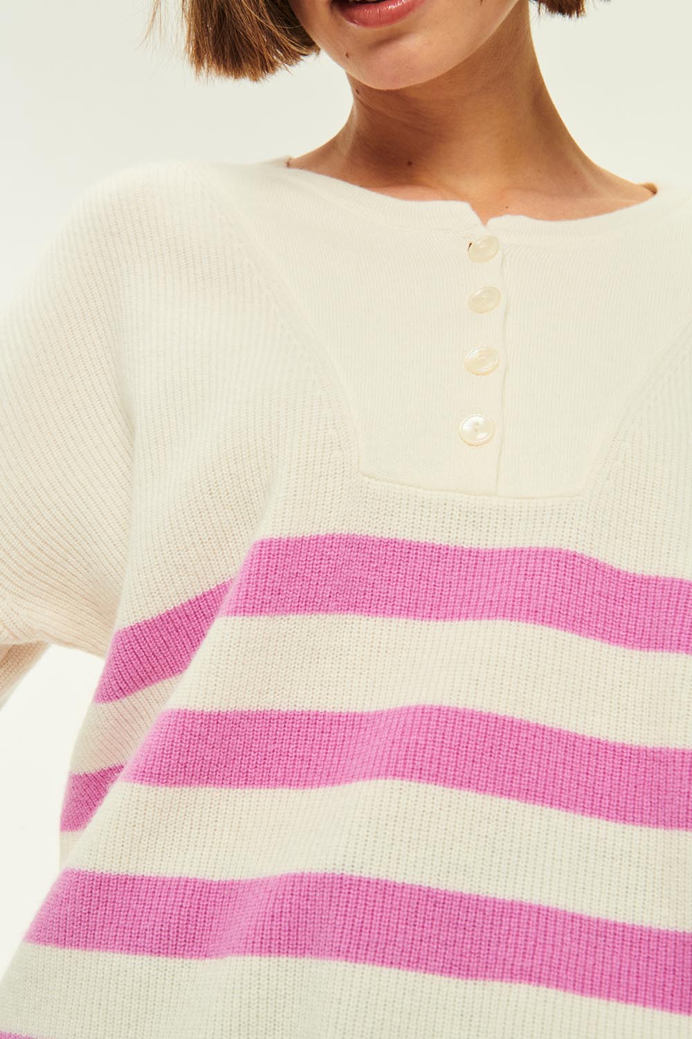 Audrie Jumper - Cream/Turkish Delight