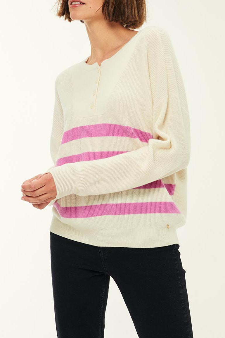 Audrie Jumper - Cream/Turkish Delight