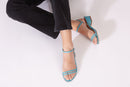 Sandales Maisie - Cuir Turquoise