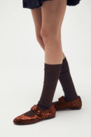 Mary Janes Greta - Velours Chocolat