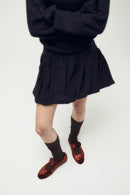 Mary Janes Greta - Velours Chocolat