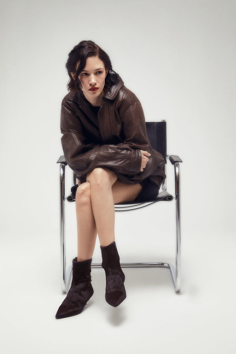 Bottines Paula - Cuir De Veau Bordeaux