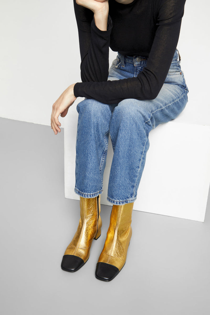 Bottines Laurie - Cuir Doré