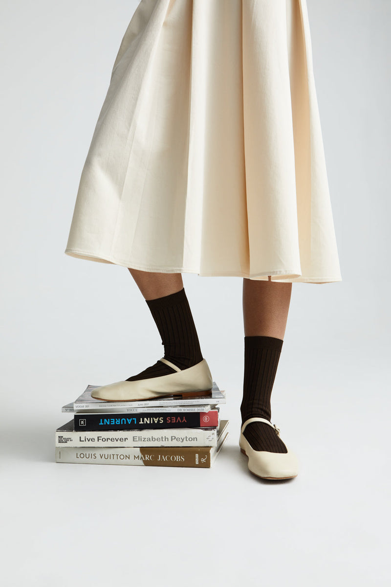 Mary Janes Julieta - Cuir Ivoire