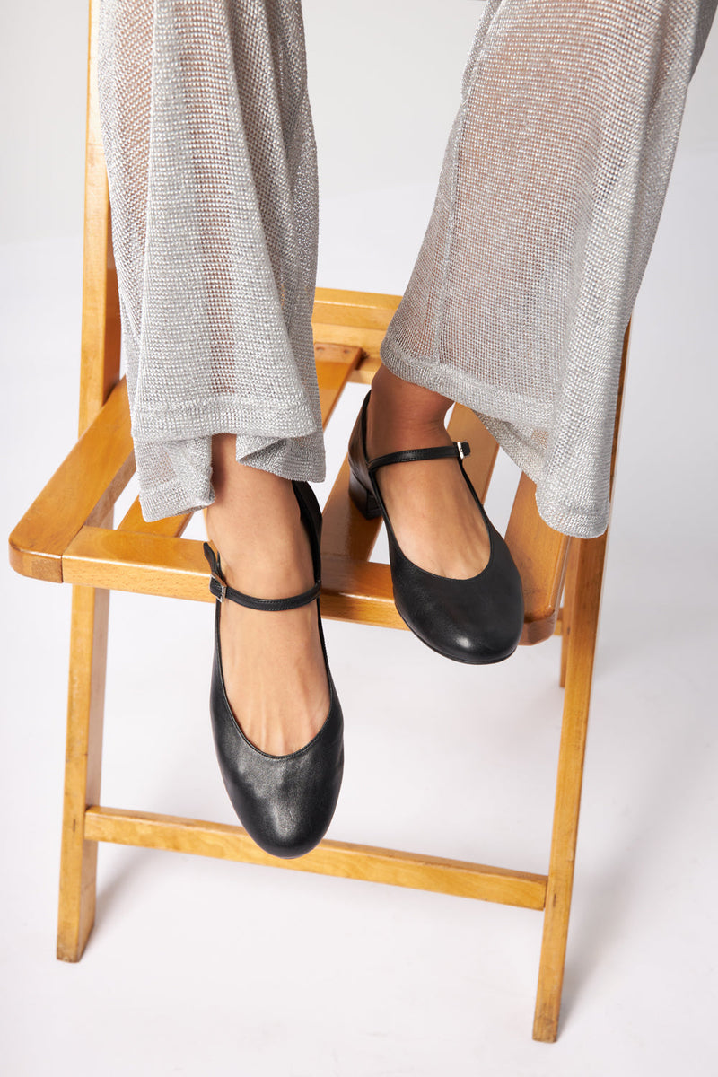 Mary Janes Emilia - Cuir Noir