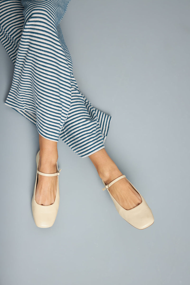 Mary Janes Julieta - Cuir Ivoire