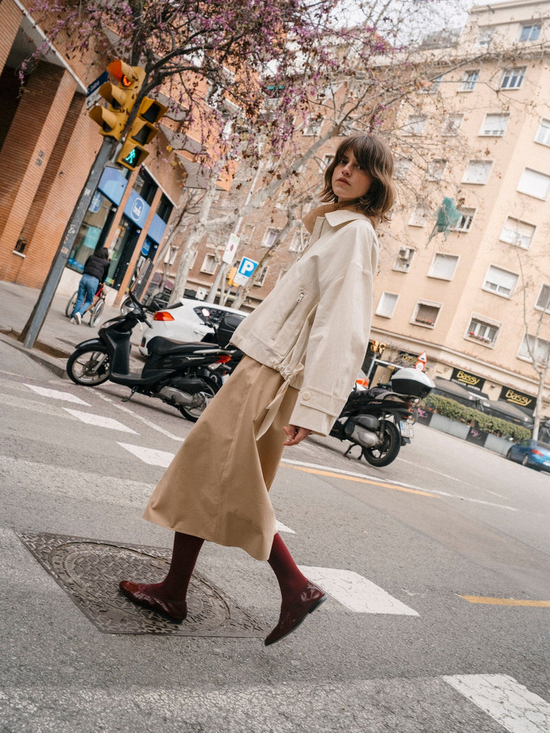 Ballerines Bettina - Cuir Verni Bordeaux