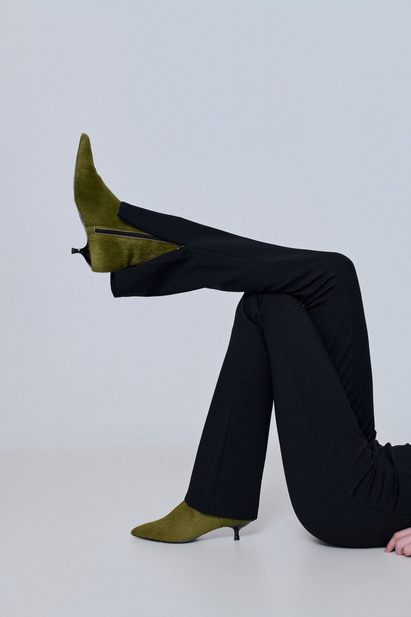 Bottines Paula - Veau Olive