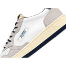 Autry Medalist Suede Leather Vapor Space - White;Blue